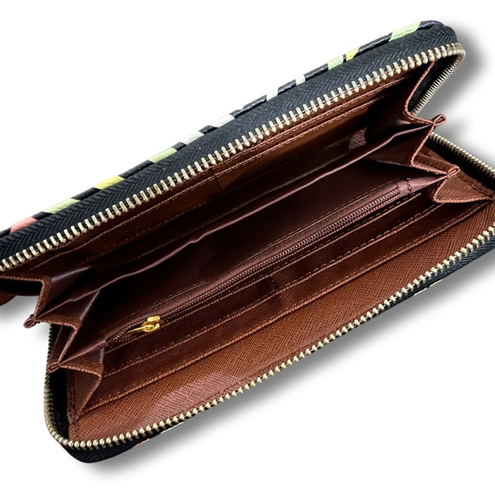 Multi Zebra Print Handbag With Wallet - image 4